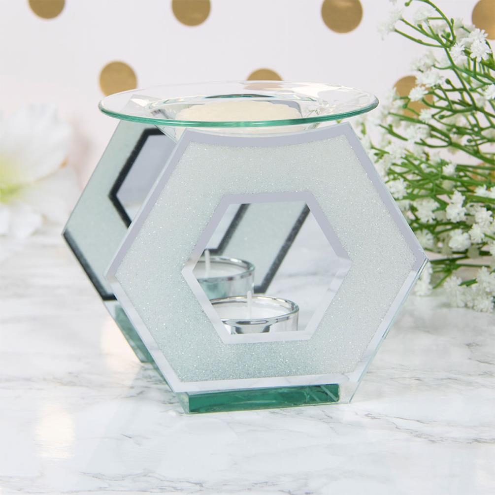 Desire Glitter White Hexagon Wax Melt Warmer Extra Image 1